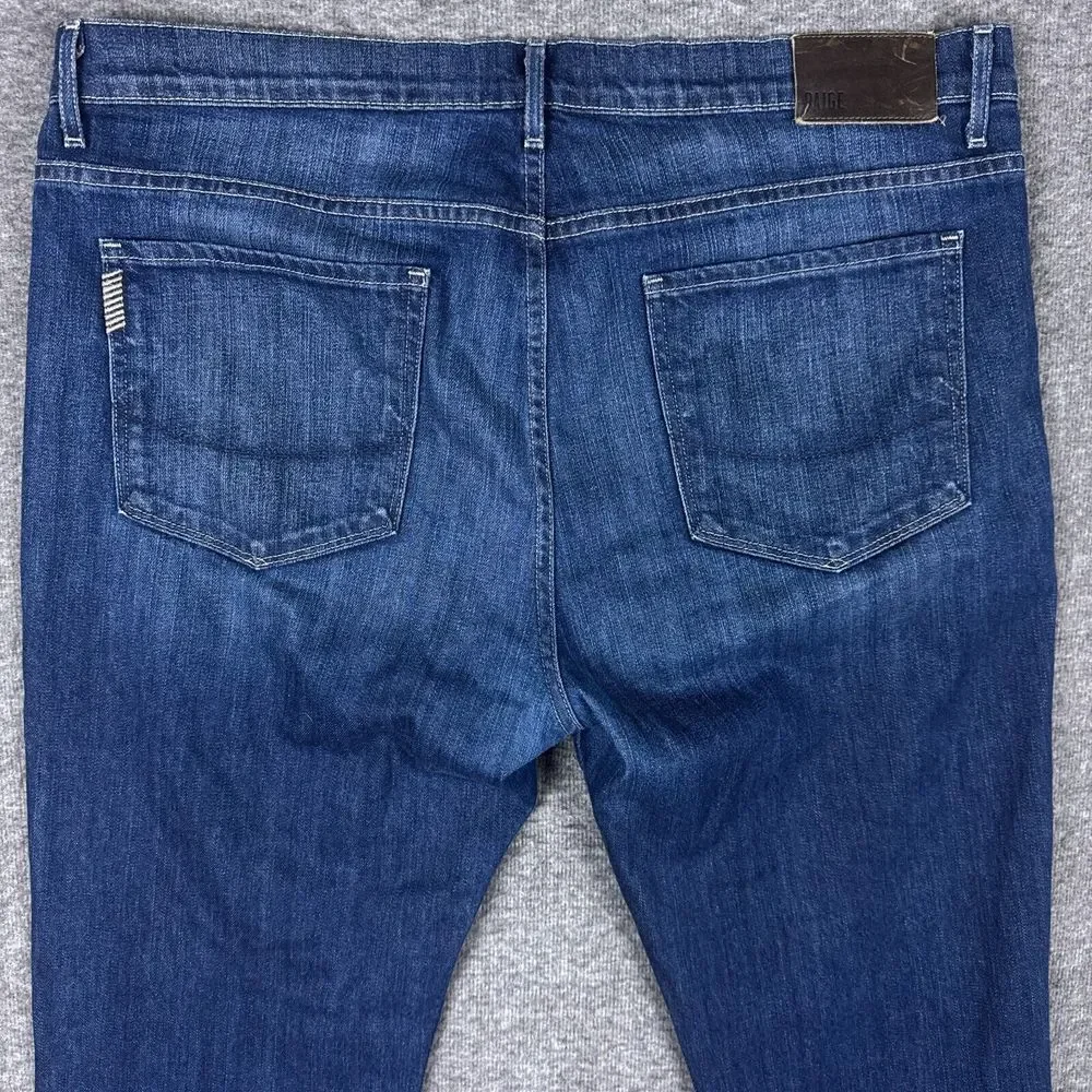 Paige Normandie Jeans Mens 38x35 Blue Denim Straight‎ Stretch Modern Casual USA